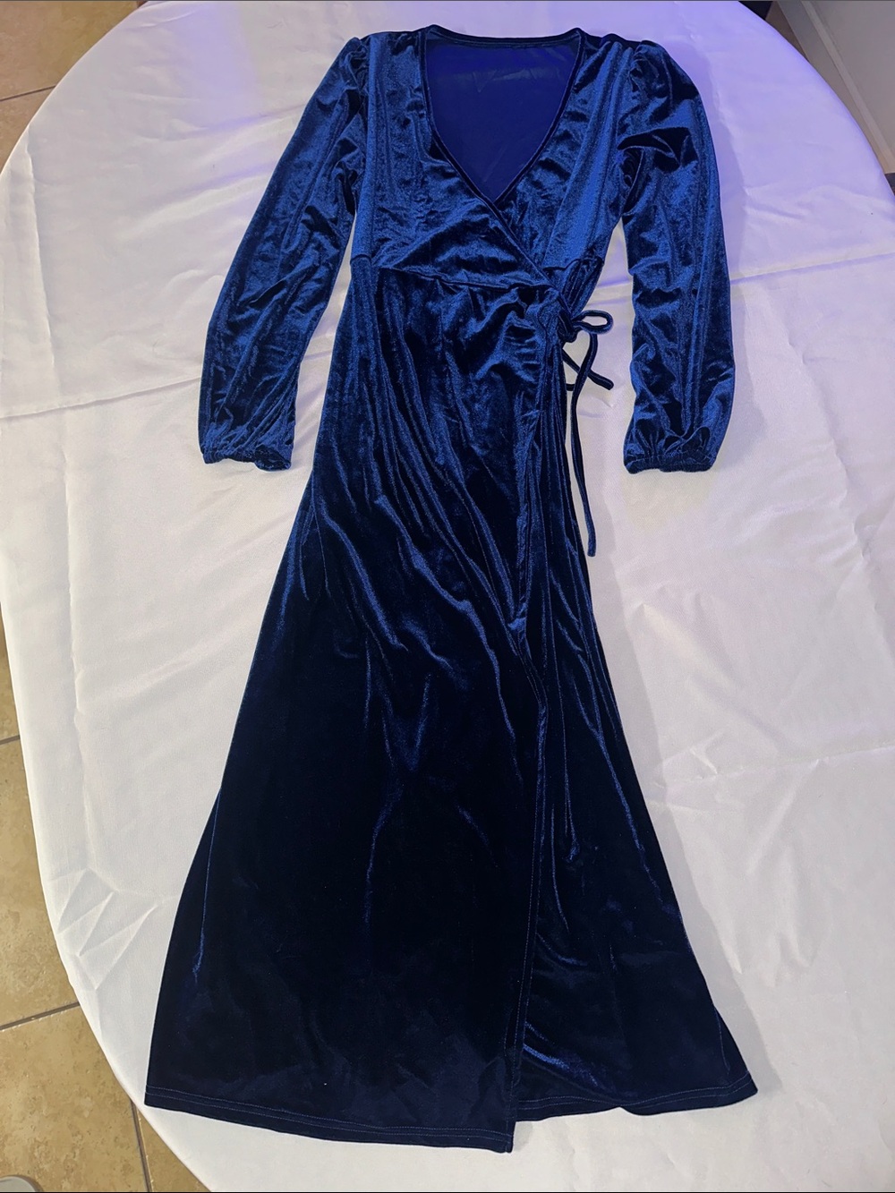 SHEIN Velvet Wrap Dress